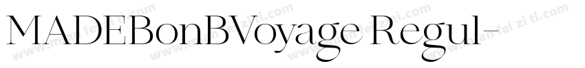 MADEBonBVoyage Regul字体转换